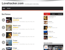 Tablet Screenshot of lovehacker.com